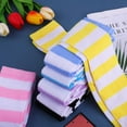 thumbnail image 6 of 6 Pairs Striped Over Knee High Socks Stripe High Thigh Stockings Women Long Socks for Daily Wear, Cosplay, 6 of 6
