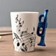 thumbnail image 2 of Taza de Céramica con Mango Instrumento Musical Trompeta, 2 of 3