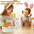 thumbnail image 5 of Easter Baby's First Basket - Plush Bunny, Carrot & Egg, Soft Fabric Infant Gift Set, 5 of 6