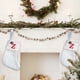 thumbnail image 4 of Medias Navideñas de Punto con Letras Bordadas Blancas para Niños: Decoraciones Festivas para Repisas, Árboles y Chimeneas (Juego de 1), 4 of 5