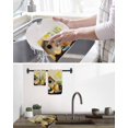 thumbnail image 5 of Spring Kitchen Dish Towels for Drying Dishes Set of 3, Brown Vintage Birds Cages Eggs Flowers Herbs Waffle Weave Microfiber Hand Tea Bathroom Towels Quick Dry & Absorbent Towel 12x12, 5 of 7
