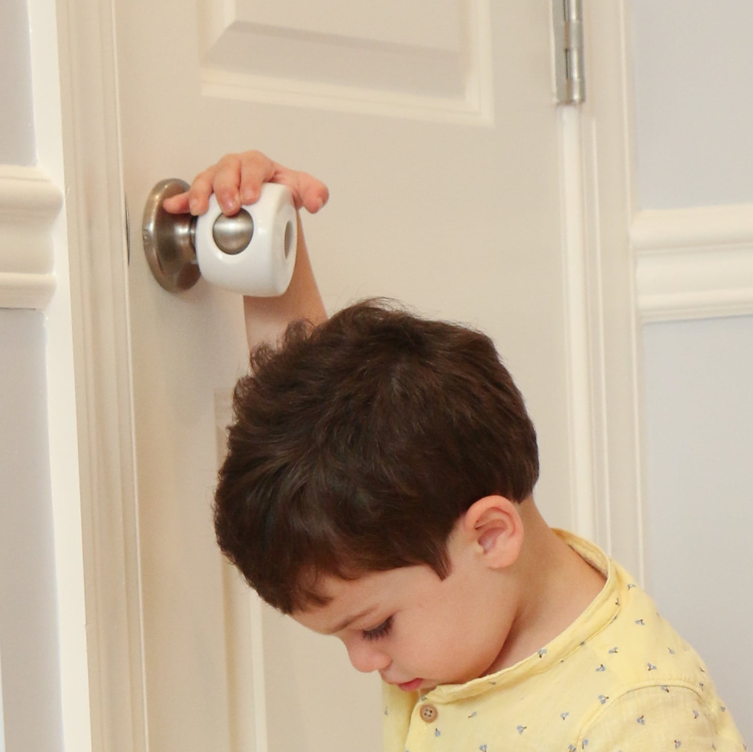 Baby Safety Door Knob Cover Babyproof 4 Pack Door Handle Security Lock for Lever 
