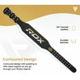 thumbnail image 1 of RDX 4 Inch Weight Lifting Leather Belt, Black, Medium, 1 of 8