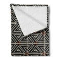thumbnail image 2 of Azulejo Soft Flannel Fleece Throw Blanket, Abstract Ceramic Tiles Like Motif Geometric Aztec Ethnic Influences, Cozy Plush for Indoor and Outdoor Use, 50" x 70", Charcoal Grey Rust Dust, by Ambesonne, 2 of 5
