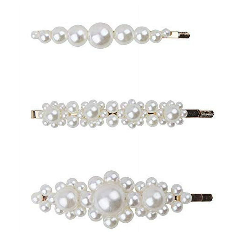  Pearl Side Hair Clips Barrettes for Women Girls Prom Hair  Bobby Pins Decorative Styling Tools Accessories Headwear 2pcs : Beauty &  Personal Care