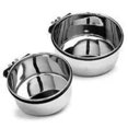 thumbnail image 3 of Stainless Steel Food and Water Bowls Coop or Crate Dogs Cats Bird, 3 of 5