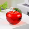 thumbnail image 6 of BingTong Crystal Apple Figurine Healing Artificial Crystal Apple Paperweight Carved Figurine Statue Home Holiday Wedding Decoration Home Office Ornaments Decor Red, 6 of 7