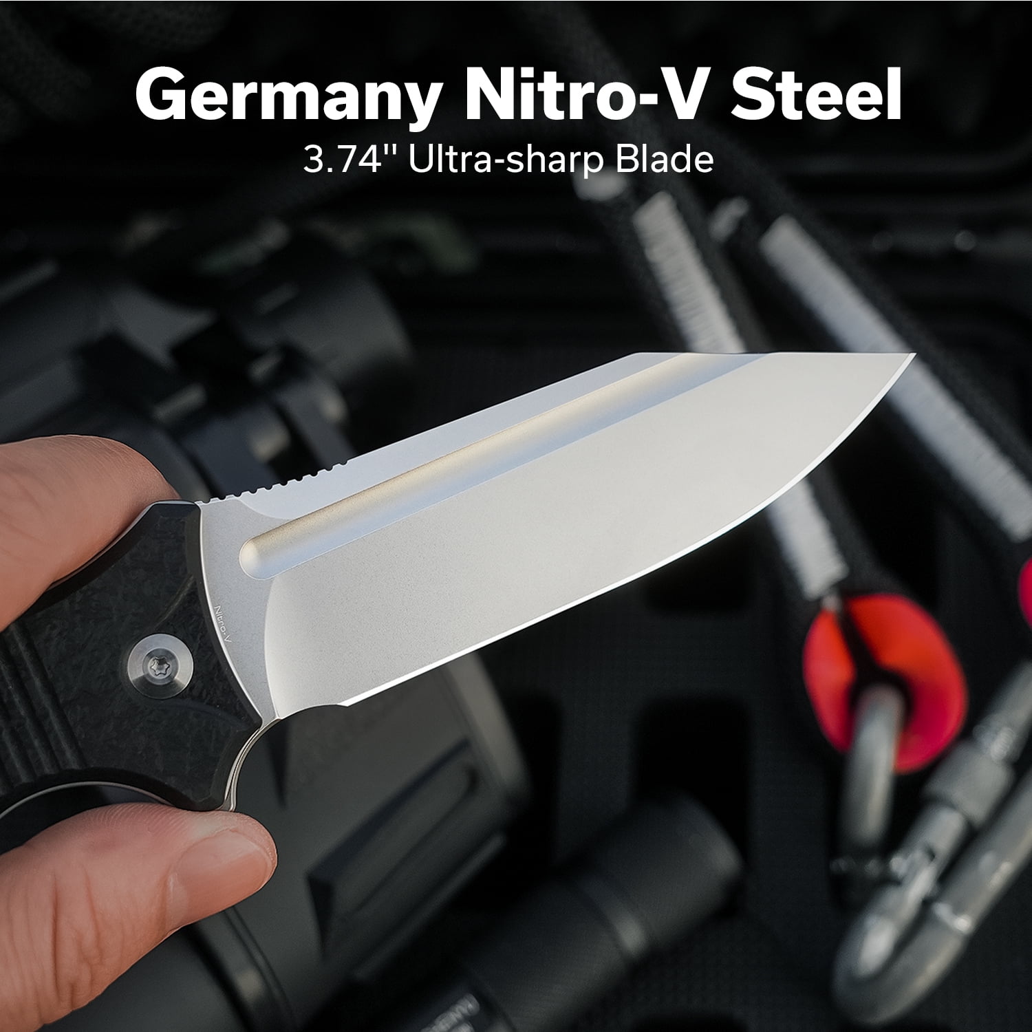 CIVIVI Neurohaptic Pocket Folding Knife with 3.74'' Nitro-V Blade G10 Handle, Reversible Clip, Gift for Men Women C23080-2