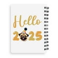 thumbnail image 2 of Hello 2025 Pug Celebrates Happy New Year Firework Balloon Spiral Bound Journal Dog Lover Gifts 5x7in Spiral Notebook - 02024, 2 of 5