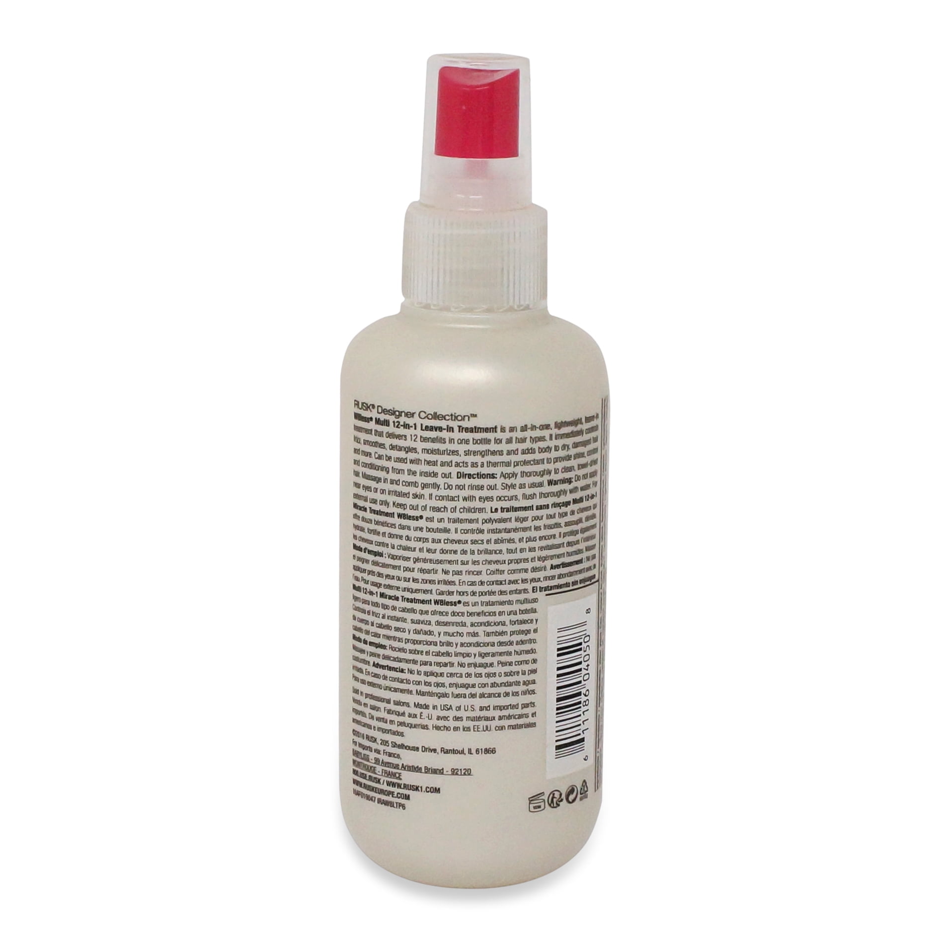 Rusk Multi 12-in-1 Miracle Treatment W8less Leave-In Treatment, 6 oz (Pack of 2)