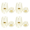 thumbnail image 1 of 8x Candelabros Candelita de Metal Geométrico Dorado para Decoraciones de Sala de Estar Y Baño, 1 of 5