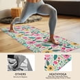 thumbnail image 4 of Pioneer Flower Floral Print Pattern Hot Yoga Mat Towel Non Slip for Hot Yoga - Quick-Drying Yoga Mat Cover with 4 Corner Pockets with Travel Bag - Hot Yoga Towel Non Slip 70"x26", 4 of 6