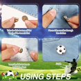 thumbnail image 3 of Soccer Lapel Pin Soccer Sports Lover Pins Soccer Ball Cartoon Round Metal Pins Football Hat Shirt Pin Tie Tack Pinback Men Women Brooches Sports Accessories Charm Decoration (48 Pcs), 3 of 7
