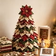 thumbnail image 5 of DIY Quilted Christmas Tree Kit - 3D Fabric Patchwork Christmas Tree Craft Set, Handmade Tabletop Holiday Decoration, Christmas Holiday Creative DIY Gift for Adults Beginners and Craft Lovers, 5 of 7