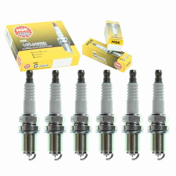 6 pc NGK G-Power Spark Plugs compatible with Acura RL 3.5L V6 1996-2004