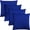 Blue, variant on Covers & All Square Throw Pillow Covers with Inserts, Decorative Cushions with Covers, 170 GSM Polyester Durable Soft UV Resistant, Home Decor Office Travel Couch Sofa (20" x 20", Pack of 4, Blue)