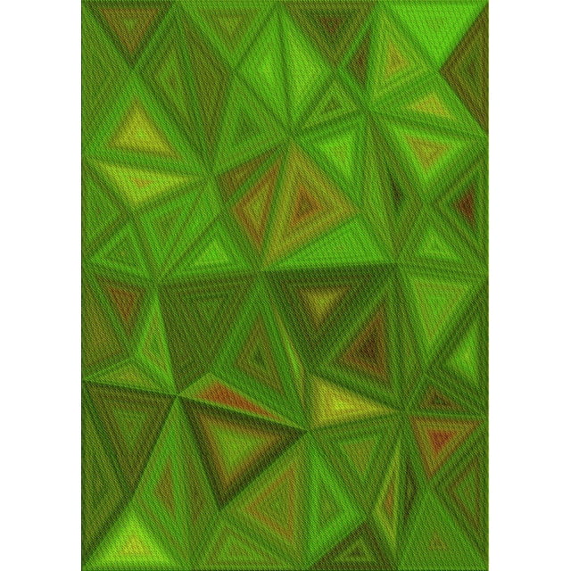 Ahgly Company Tapis Rectangulaire Lavable en Machine Intérieur Vert Pomme Vert, 6 Pieds x 9 Pieds