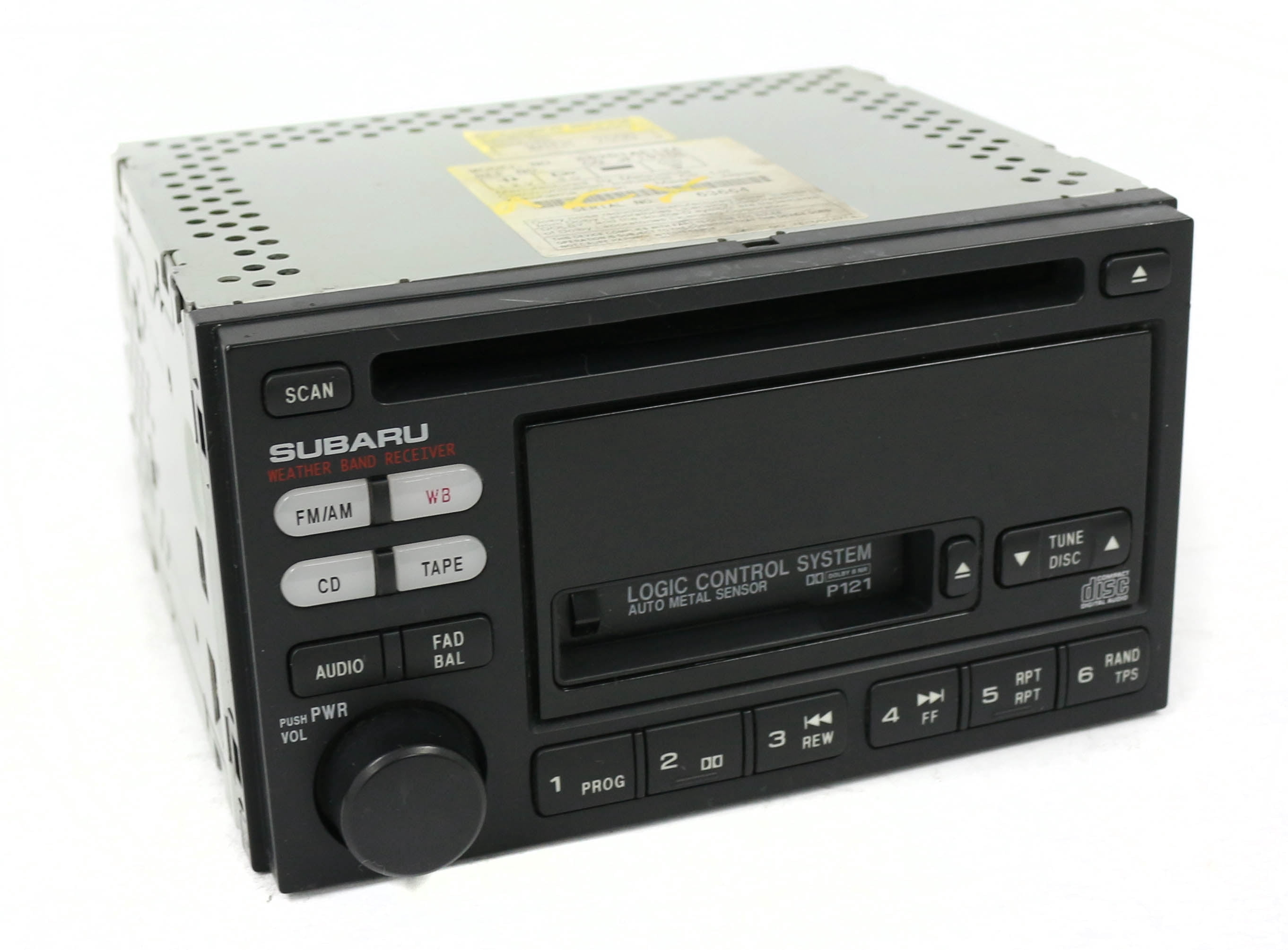 Restored Subaru Legacy 2000-2002 Radio AM FM CD Cassette Player 86201AE12A Face P121 (Refurbished)