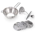 thumbnail image 2 of Bgsha Food Mill , Stainless Steel , Strainer Grater, Manual Perforated Discs, 2 of 9