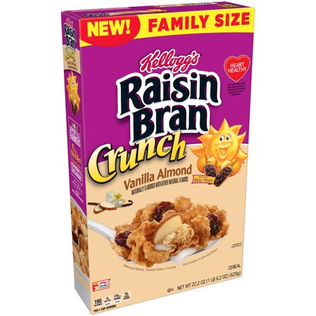 UPC 038000210174 product image for Kellogg's Raisin Bran Vanilla Almond Breakfast Cereal 22.2oz | upcitemdb.com