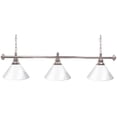 thumbnail image 2 of Premium 3-Shade Billiard Lamp, White and Silver, 2 of 2