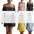 thumbnail image 4 of Summer Casual Dresses for Womens 2026 Fashion Plus Size Cold-Shoulder V-Neck Short Sleeve Solid Color Casual Maxi Dress, 4 of 7