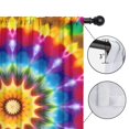 thumbnail image 4 of Blackout Kids Curtains,Colorful Tie Dye Star Mandala Childrens Insulated Curtains Set Of 2,Bedroom Essentials,Toddler Room Decor 52"x63", 4 of 5