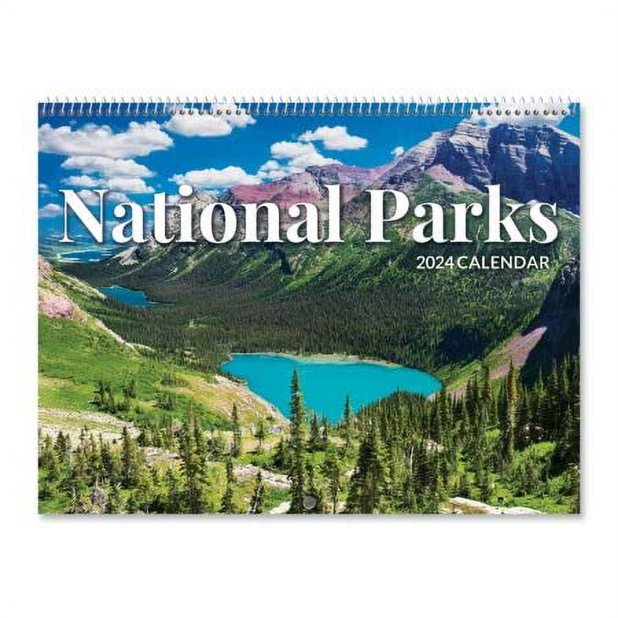 2024 National Parks Wall Calendar, 12" x 9" (Closed), Monthly Format