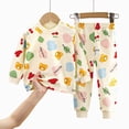 thumbnail image 5 of Gibobby Baby Boys Pajamas Boys Girls Pajamas Long Sleeve Top And Pants Pajama Set 2-Piece Kids Pajamas Set For 0-24 Months 2t 3t 4t 5t Toddler Boys Clothes,Beige,Size 6-12 Months, 5 of 5