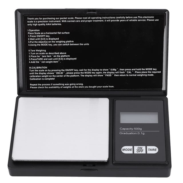 Jewelry Scale, Mini Scale 0.1g/0.01g G/oz/dwt/gn High Portable Pocket Scale LED Screen Digital Scales