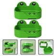thumbnail image 2 of unbranded 6 pcs  Wall Mounted Soap Holder Cartoon Frog Draining Soap Dish Sponge Holder Tray Rack, 2 of 8