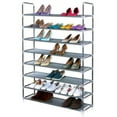 thumbnail image 2 of Rice 8-Tier Shoe Rack, Fabric and Metal, Black, 2 of 5