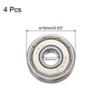 thumbnail image 2 of 625ZZ Deep Groove Ball Bearings, Chrome Steel Z3 Double Metal Shielded Bearing 5mm x 16mm x 5mm, 4 Pack, 2 of 5