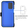 thumbnail image 4 of For Motorola Moto G 5G 2024 Phone Case, Ebizware Case with [Built-in Screen Protector] Holster Belt Clip Military Grade Heavy Duty Shockproof Rugged Kickstand Cover for Moto G 5G 2024 - Black/Blue, 4 of 10