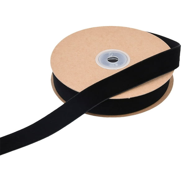 Cinta de terciopelo de 2 cm para manualidades DIY, envoltorios de regalos y decoraciones navideñas - 10 metros de joyería en flocado y cinta de corona