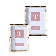 Twos Company S/2 Rose Gold Photo Frames