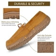 thumbnail image 6 of HOMEHOT Mens Slippers House Shoes with Memory Foam Moccasin Slipper for Men with Non-Slip Rubber Sole Indoor Outdoor Men's Bedroom Slipper Beige Size 11 US, 6 of 6