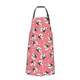 thumbnail image 2 of Vsdgher French Bulldog Face Waterproof Apron with 2 Pockets Kitchen Chef Aprons Bibs for Grooming Cooking Baking Painting Gardening, 2 of 8