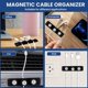 thumbnail image 4 of Soporte magnético para cables, soporte magnético para cables, gestión de cables para el coche, clips magnéticos para cables, soporte para cables de escritorio (fútbol), 4 of 7