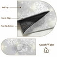 thumbnail image 2 of Grey Snowflake Christmas Area Rug 4x6 Washable Rug Non Slip Winter Xmas Snowflake Farmhouse Large Area Rug Indoor Floor Carpet for Entryway Bedroom Kitchen Living Room Home Office Dining Room Nursery, 2 of 8