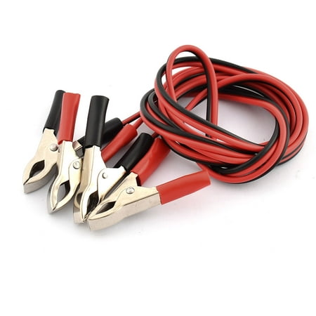 Double Wire 5A Alligator Clip Battery Test Booster Jumper Cable 1.5M
