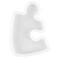 thumbnail image 1 of CIMAXIC 1PC Silicone Coaster Mold Handmade Jigsaw Design Coaster Cup Mat Making Mold,5.51"X4.13"X0.39", 1 of 5