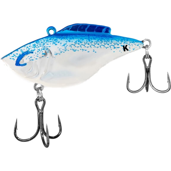 Bill Lewis Knockin' Hammer Trap 3/8 oz Lipless Crankbait Chrome Blue Splatter Back