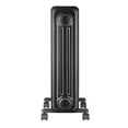 thumbnail image 3 of Black 1500W Electric 3 Speed Oil-Filled Radiant Space Heater for Medium Room, 3 of 4