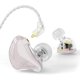 thumbnail image 1 of wonima11 BASN in Ear Monitor Headphones, Triple Driver IEM Earphones with Powerful Bass, Noise Isolation HiFi Stereo Wired Earbuds for Musicians Singers Drummers (Cloud Pink), 1 of 1