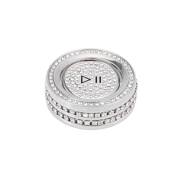 Bling Control Sonido Interruptor Perilla Tapa Cubierta Calcomanía Adorno Juego para Coche