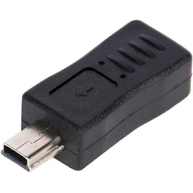 KAIYANG Adaptador convertidor de cargador tipo B mini USB macho a micro USB hembra