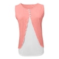 thumbnail image 4 of Giftesty Tank Tops for Women Loose Summer Casual Solid Color Patchwork Round Neck Top, 4 of 5