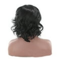 thumbnail image 5 of Human Hair Wig Women High Fiber Parting Hair Brazilian Temperature Wig Short Wavy Black Curly wig Headband Wigs, 5 of 6