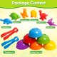 thumbnail image 2 of Contar juguetes de dinosaurios Juegos a juego con tazones de clasificación Clasificación de juguetes para niños pequeños Actividades de aprendizaje preescolar para matemáticas Color Sensorial Montesso, 2 of 5